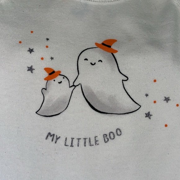 Carter’s “My Little Boo” Bodysuit Onesie and Tutu Black Leggings - Halloween - Picture 3 of 5